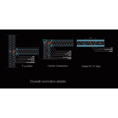 Detalles drywall coneccion