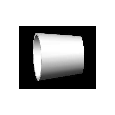 Reduccion concentrica diametro 4x3 3d