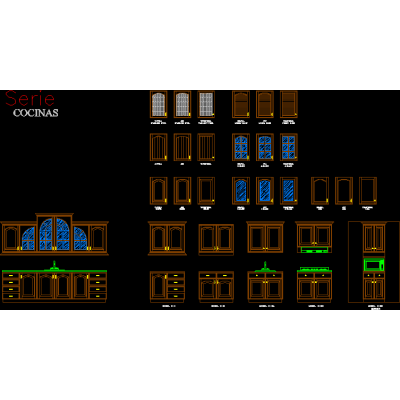 Muebles de cocina 2d