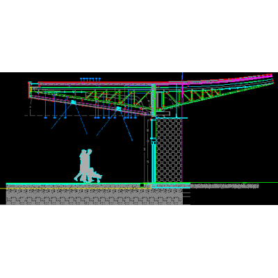 Seccion constructiva-centro recepcion turistas