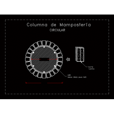 Columna de mamposteria