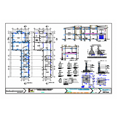 Proyecto arquitectónico y estructural de casa habitación en 2 plantas