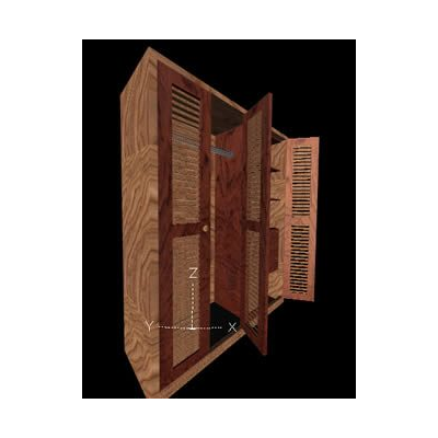 Closet 3d con materiales