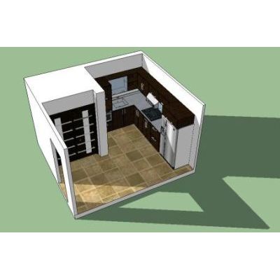 Diseno de cocina en sketchup
