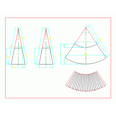 Truncated cone development