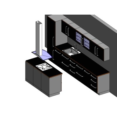 Mobiliarios de cocina a utilizar en revit