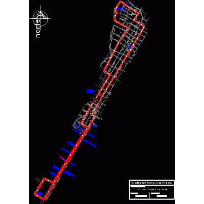 Plano de Ruta Colectiva Llano de la Lima
