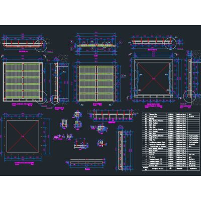 Pantalla de barra manual: tratamiento de aguas residuales y estacion de bombeo