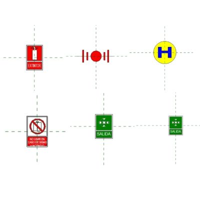 Plantilla de senales de seguridad revit