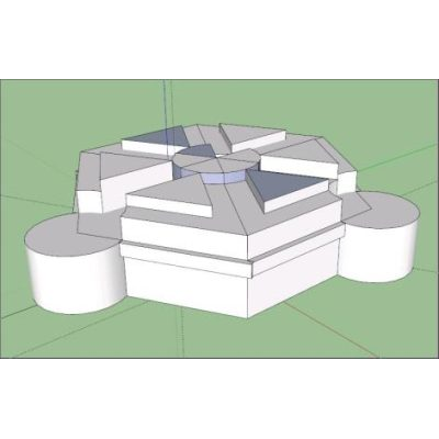 Edifcio hexagono volumetrico