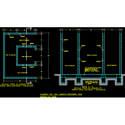 Estructura para cubo de elevador