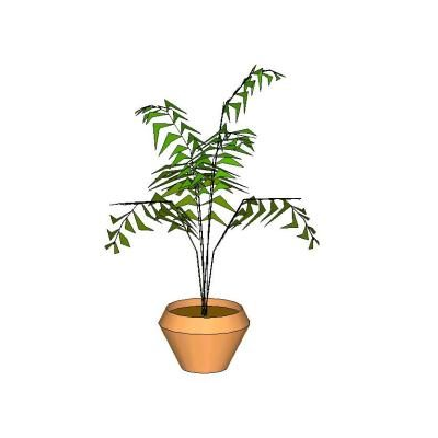 Planta en maceta 3d
