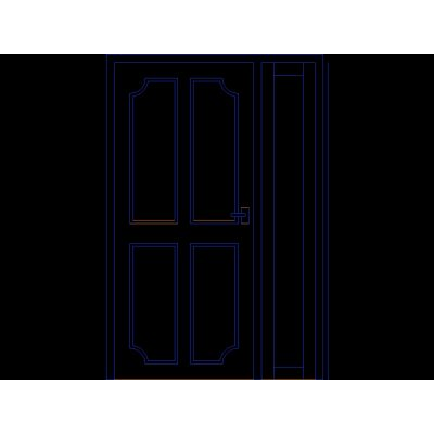 Puerta Clasica con Molduras