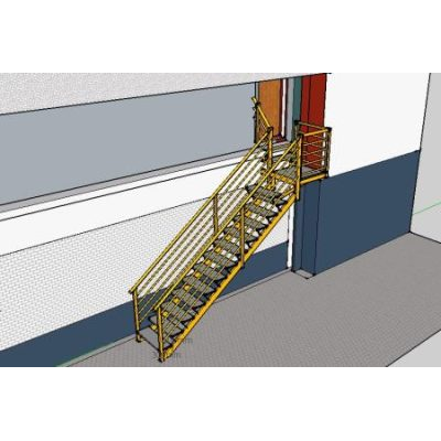 Escaleras industrial armada