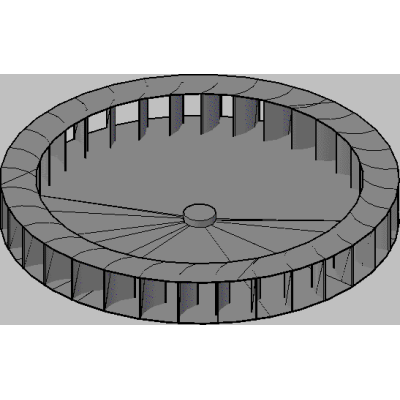 Horizontal vane for various applications - windmills
