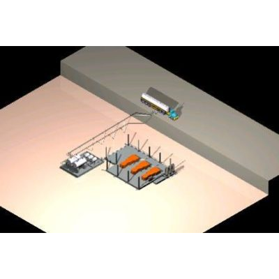 Sistema de piping combustible vista superior electrica