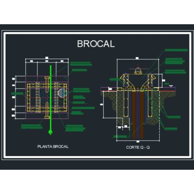 Brocal de pozo de absorcion de agua potable