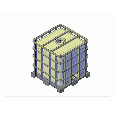 tanque 3d 1000 litros