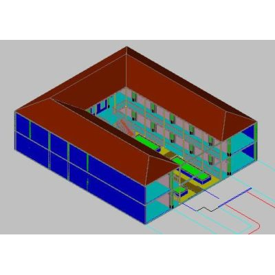 Centro comercial 3d