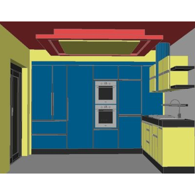Cocina moderna 3d