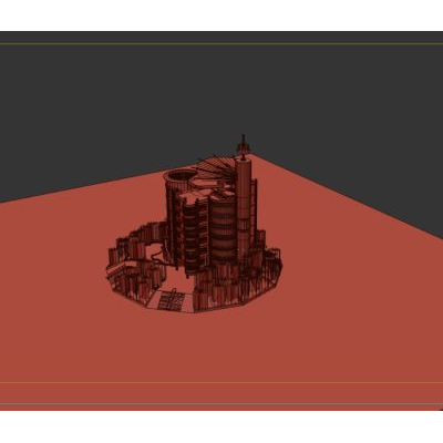 Edificio de Vivienda y Oficinas 3D