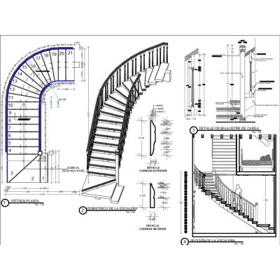 Escalera detalles