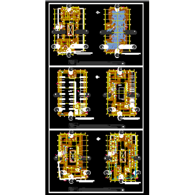 Plantas constructiva edifico 4 niveles