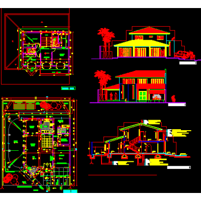 Plano Completo de Vivienda Moderna