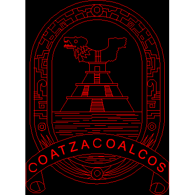 Elegante Escudo de Coatzacoalcos