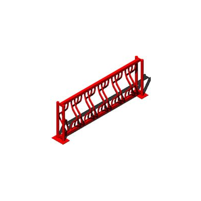 Estructura metalica para estacionar bicicletas en 3d