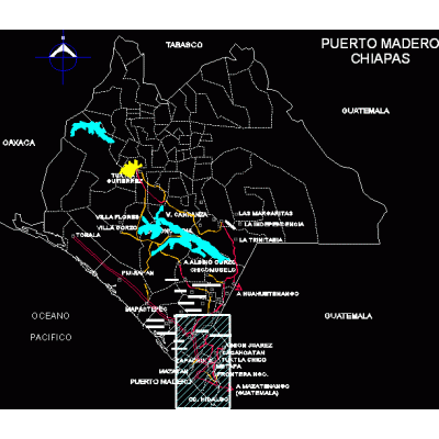 Mapa de tuxtla gutierrez  chiapas