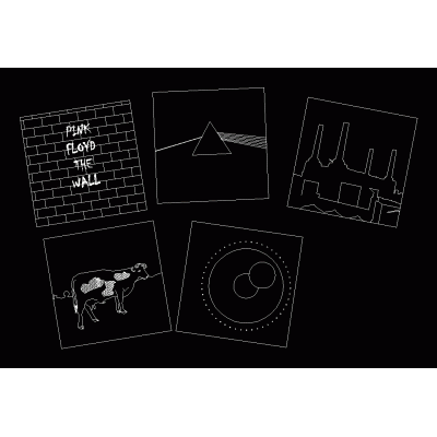 Iconos de Pink Floyd en CAD