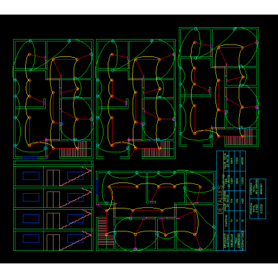Distribuicion electrica de una casa de 4 pisos