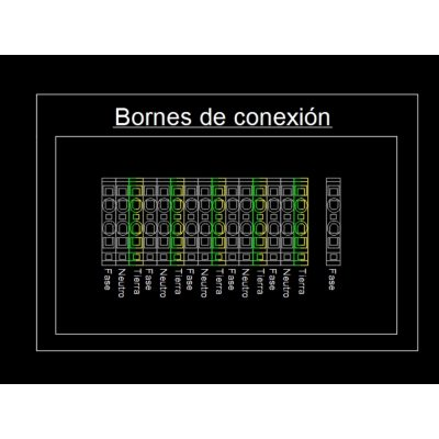 Bornes de conexion tablero electrico