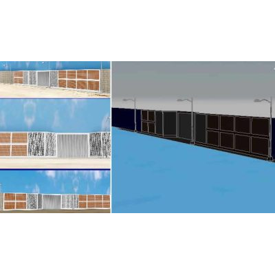 Cerco de ladrillo 3d