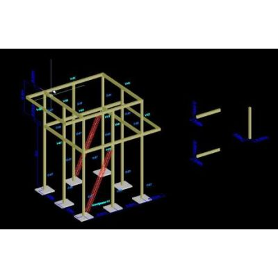 Estructura antisismica 3d