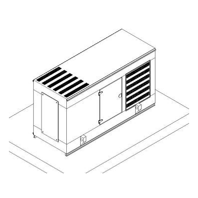 Emergency generator; 1000kw - 3d