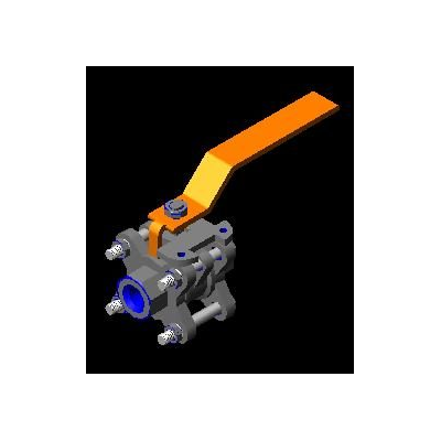 Valvula de bola 3d