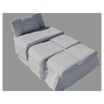 Cama soltero 3d