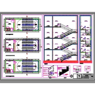 Desarrollo de escalera de evacuacion