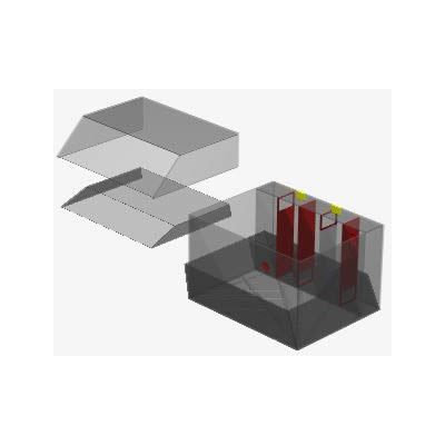 Aquario filtro embutido 3d - pecera