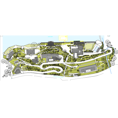 Plano Paisajístico de Proyecto Frente al Lago di Como