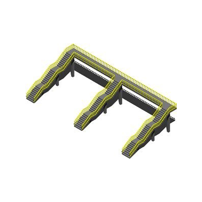 Puente peatonal 3d