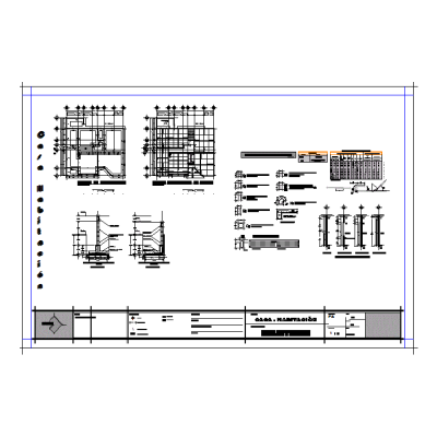 Plano de cimentacion de casa unifamiliar