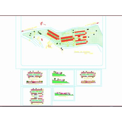 Plano de Conjunto Residencial Moderno