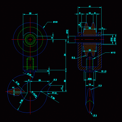 Diseno de gancho de grua