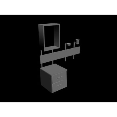 Mueble bano 3d