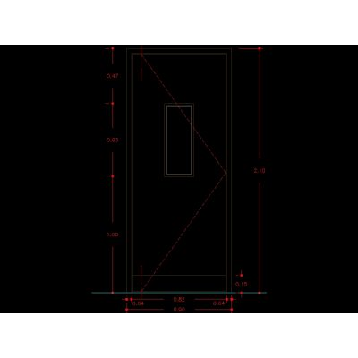 Puerta Moderna con Ventana
