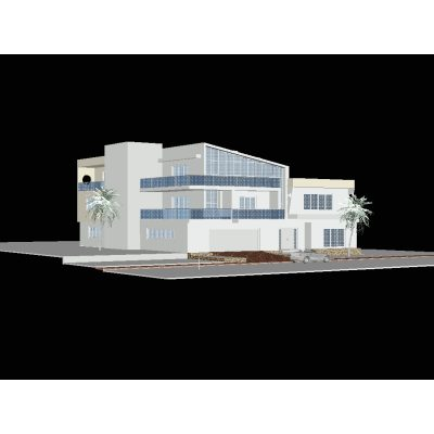 Casa moderna grandes ventanales 3 pisos