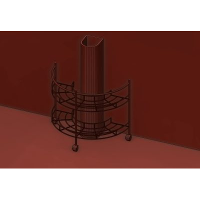 Organizador bajo lavabo con ruedas